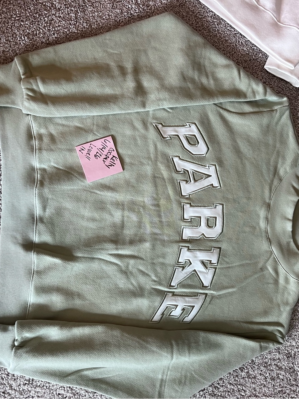 PARKE seafoam varsity mockneck